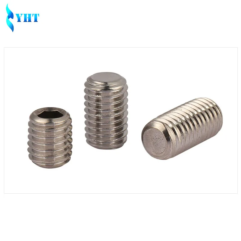 M8 8mm A2 Stainless Steel Flat Point Grub Hex Socket Set Screws DIN913