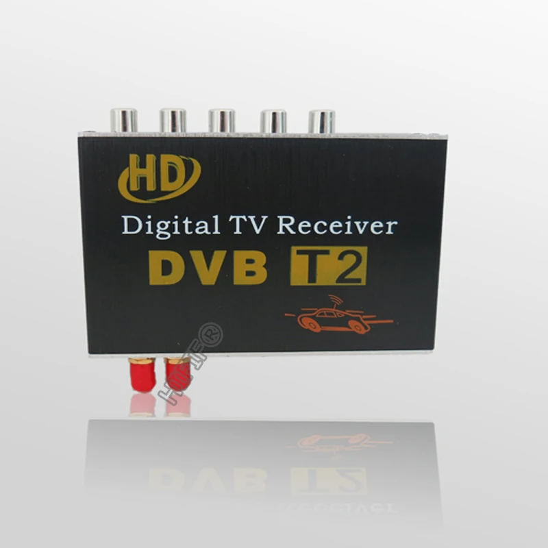Автомобильный цифровой ТВ-тюнер DVB-T2 двойной тюнер двойной чип Freeview ресивер мобильный ТВ приставка MPEG4 MPEG2 H264 1080P высокое качество, гарантия при заказе из России