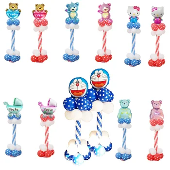 

Upright stand Balloon column Kids party supplies Children day Base & stick & balloons Baby shower props Height 80cm 2 pieces/lot
