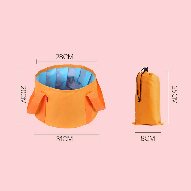 Cubo de Camping 15L lavabo al aire libre impermeable plegable Cubo de viaje portátil cubo plegable olla plegable cubo de agua Cubo de Camping 15L lavabo al aire libre impermeable plegable Cubo de viaje portátil cubo plegable olla plegable cubo de agua