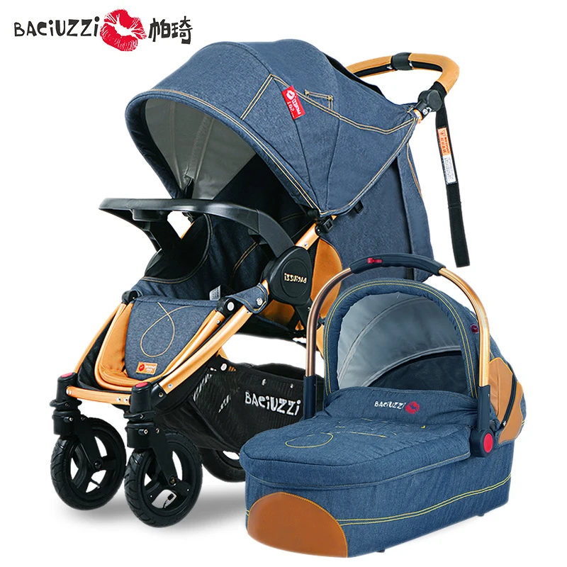 Fashion 2 in 1 Baby Stroller Pram, Pushchair + Independent Sleeping