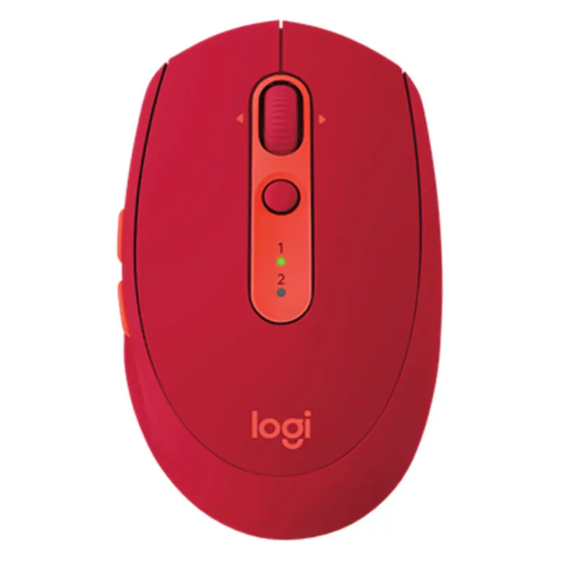 Оригинальная беспроводная мышь logitech M590, Двухрежимная беспроводная мышь с Bluetooth для компьютера и ноутбука 2,4g - Цвет: RED