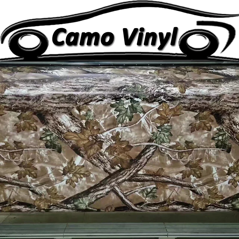 Special Offers Auto Styling Realtree Camo Vinyl Film Real Leaf Boom Camouflage Auto Wrap Sticker Film Carrosserie Covers Decal Met Air bubble Gratis