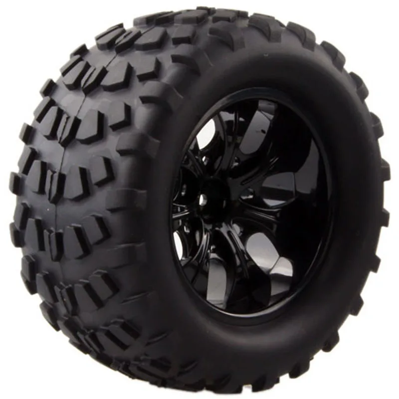 2 шт. дикий Monster Truck Покрышки обод колеса для 1/10 hex концентраторы 12 мм Весы RC