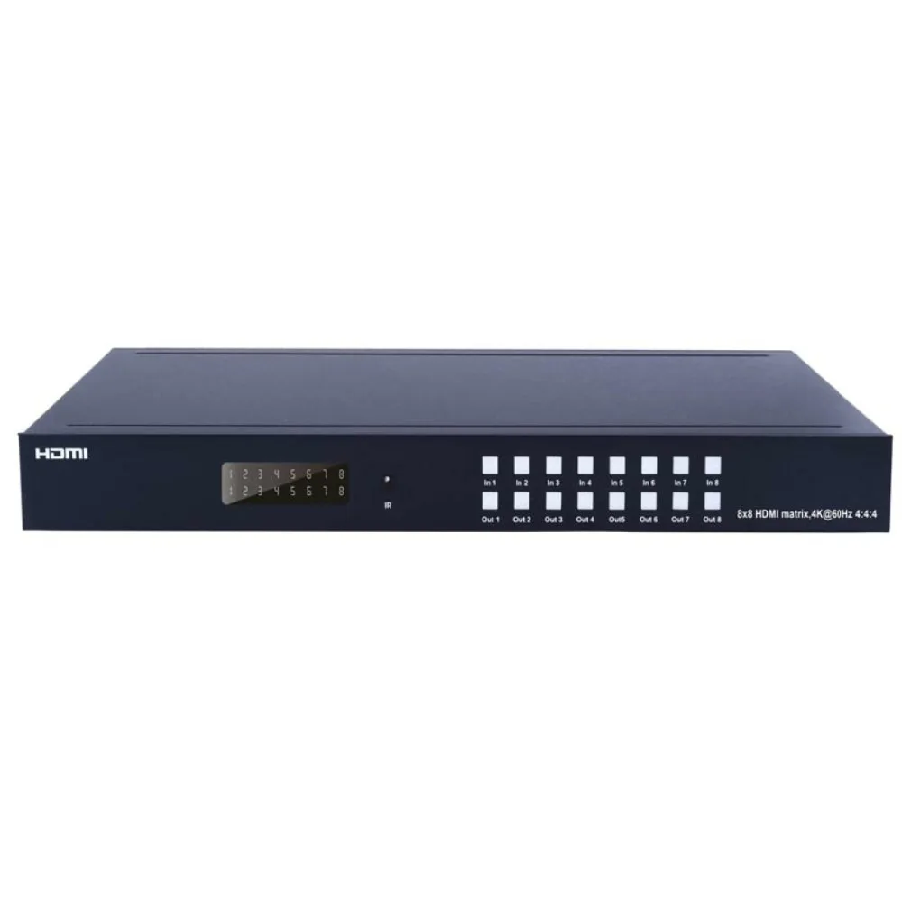Матричный распределитель PUZHIJIE 4K 8X8 HDMI2.0 и переключатель с управлением IR RS 232 до 60Hz