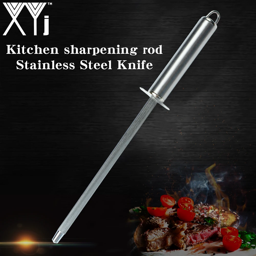 XYj точилка для кухонных ножей с высокой твердостью из нержавеющей стали заточный инструмент для кухонных ножей из нержавеющей стали аксессуары для приготовления пищи