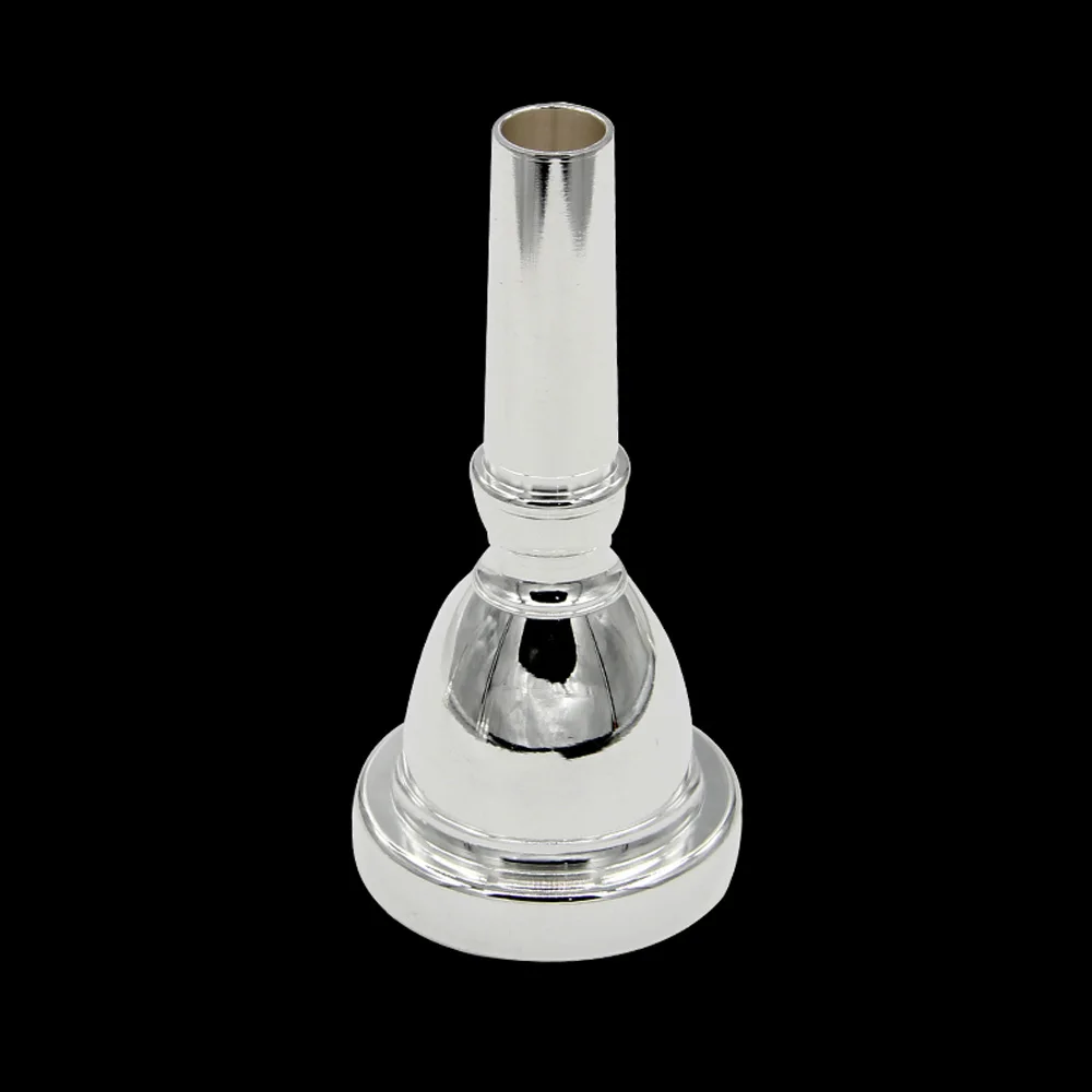 Silver Plated Bass Tuba Mouthpiece Tuba Brass Accessories