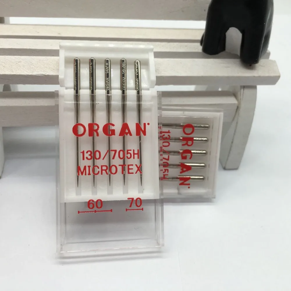 Иглы organ домашние швейные иглы 130/705H иглы Microtex для ткани шелка etc. 1 упаковка = 5 шт