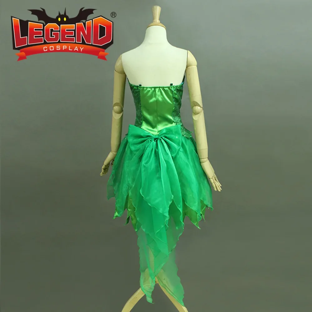 Тинкер платье-колокольчик костюм для взрослых принцесса Тинкер платье-колокольчик Хэллоуин на заказ
