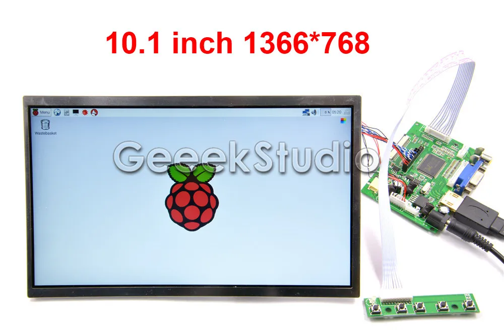 10 1 дюймов 1366*768 ЖК дисплей Экран Дисплей TFT монитор для Raspberry Pi 3 / 2 Модель B|display