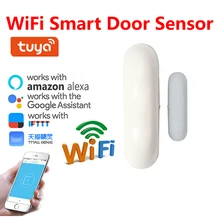 Домашний датчик двери, детектор окна, WiFi, приложение, уведомления, оповещения, на батарейках, домашний датчик безопасности