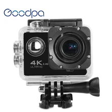 Goodpa Экшн-камера deportiva F60/F60R пульт дистанционного управления Ultra HD 4K WiFi 1080P 60fps 2,0 lcd 170D pro спортивная водонепроницаемая go камера