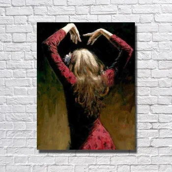

Modern Hand made Beautiful Girl Back Oil Painting Living Room Wall Picture Large Canvas Paintings Wall Art No framed