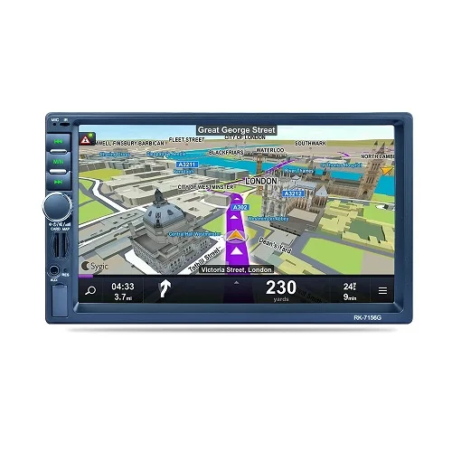 HEVXM/2 din dvd-плеер автомобиля 7 ''Универсальный двойной Din gps навигации видео Mutimedia стерео аудио MP5 автомобиля Радио мультимедийный плеер - Размер экрана, дюймов: 7 inches