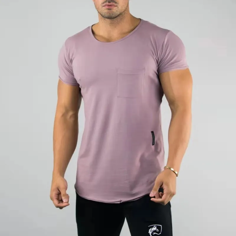 

ALPHALETE New Mens Summer Fitness Bodybuilding Cotton T-shirt Gyms Workout Short Sleeve T-Shirts Male Fashion Leisure Tees Tops
