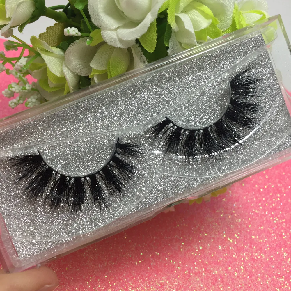 

10 Pairs 3D strip lashes natural look real mink fur lashes make up tools 3D mulited length false fake lashes