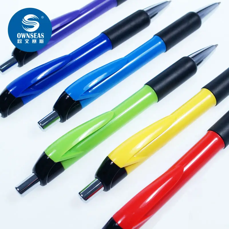 

200 pcs/lot 2016 new novelty click action ballpoint pen with customized logo printing