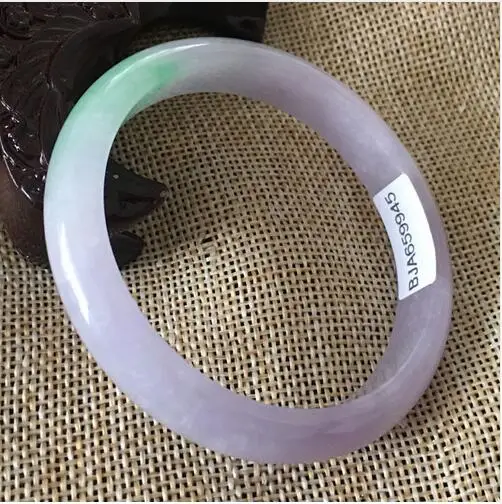 

55-64mm Certified (Grade A)100% Natural Lavender Jadeite JADE Bracelet Bangle 55-64mm (Certificate delivery)