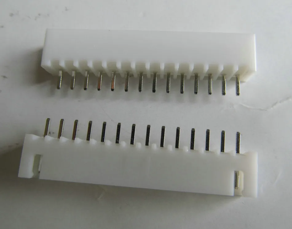 100 pcs White 14 pins XH2.54 male straight pin socket connector