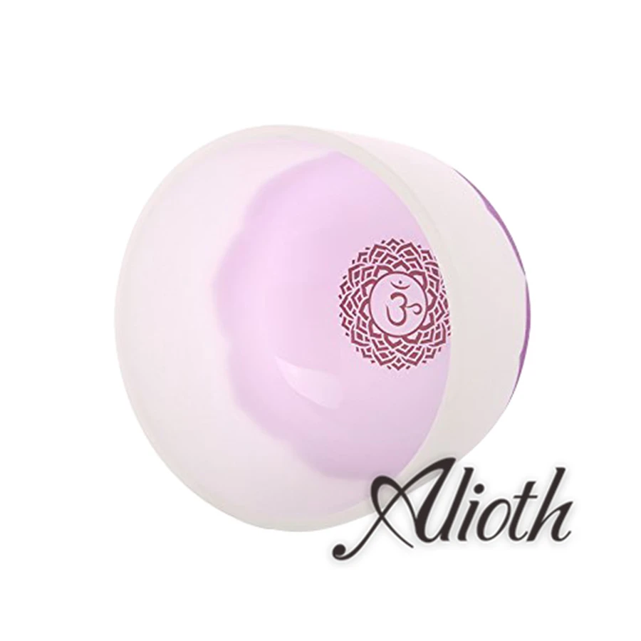 

7 Inch Lotus Pattern Design B Note Crystal Singing Bowl for Crown Chakra Balancing /Yoga/Meditation/Sound Therapy