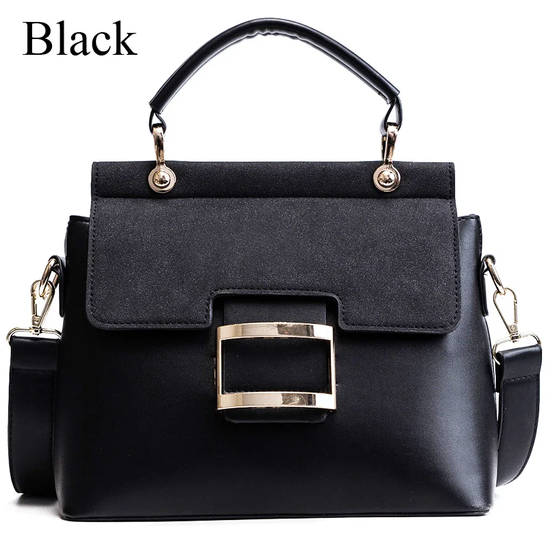 ZMQN, женская сумка, Ретро стиль, сумки на плечо,, с пряжкой, искусственная кожа, сумки через плечо, для женщин, известный бренд, весна, Sac Femme C219 - Цвет: Black