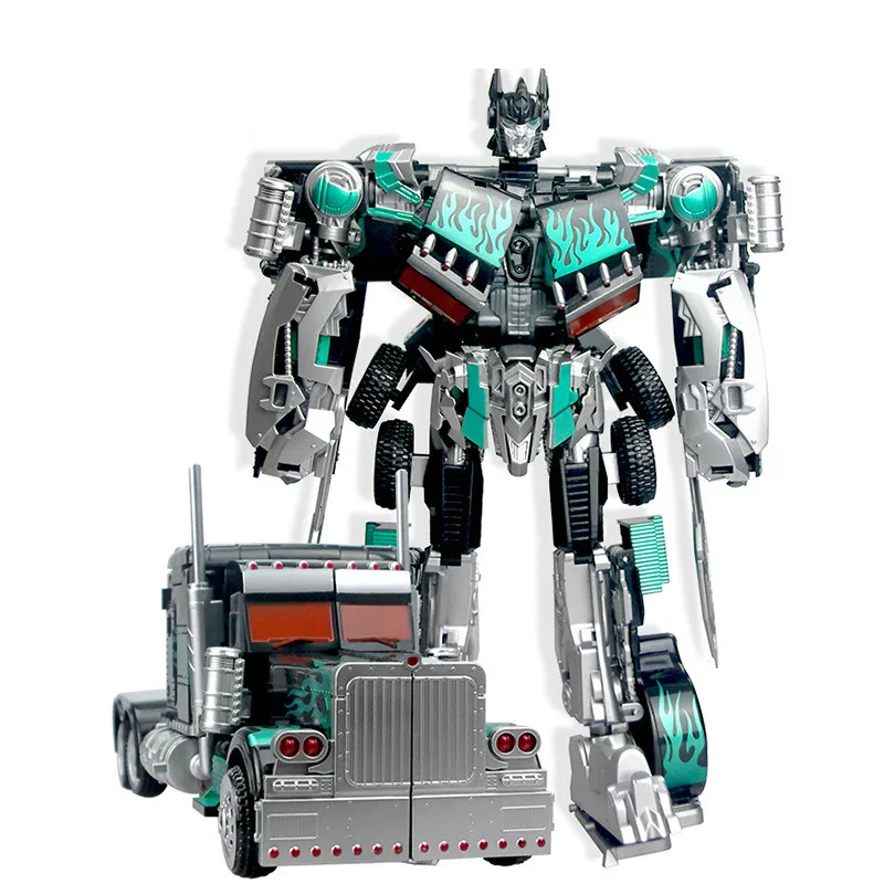 

Diecast Car Model Deforming Toy King Kong for Optimus Dark Repainting Sound Light Robot Truck Model Toys Premium Speelgoed Auto