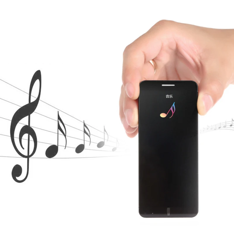 Untra тонкий смартфон A7 1,63 дюймов сенсорный экран ключ двухдиапазонный одна SIM Бар Мобильный телефон Bluetooth Радио MP3 MP4 плеер O4