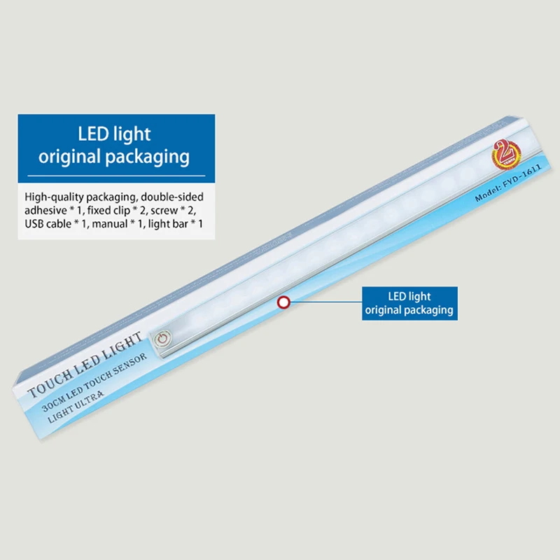Белый сенсорный датчик с регулируемой яркостью светодиодный светильник для шкафа, Кухонный Светильник СВЕТОДИОДНЫЙ алюминиевый внутренний светодиодный светильник