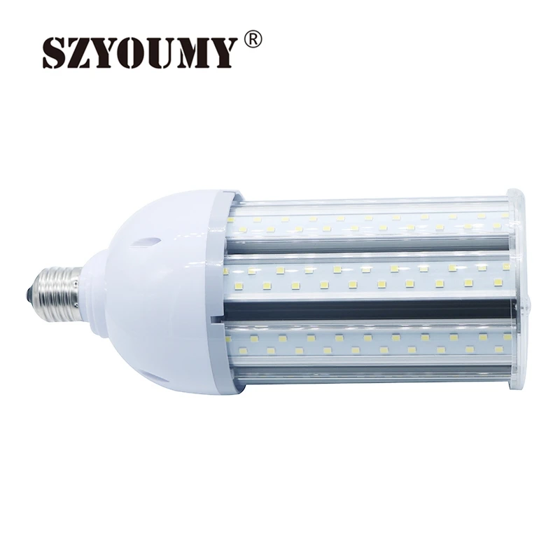 SZYOUMY E27 E40 светодиодный кукурузная осветительная лампочка 12 Вт 20 Вт 30 Вт 50 Вт 2835 SMD высокой Мощность Алюминиевая СВЕТОДИОДНАЯ лампа освещения