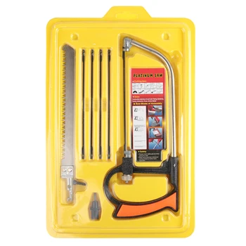 

11 in 1 Mini Multifunction Bow Saw Tools Set DIY All-purpose Hand Saw for Woodworking Cutting PVC Wood 4 Types