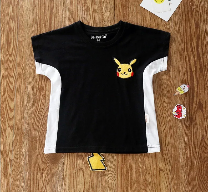 

2019 children's clothing summer new boys and girls cartoon hero shirt children baby cotton short-sleeved T-shirt