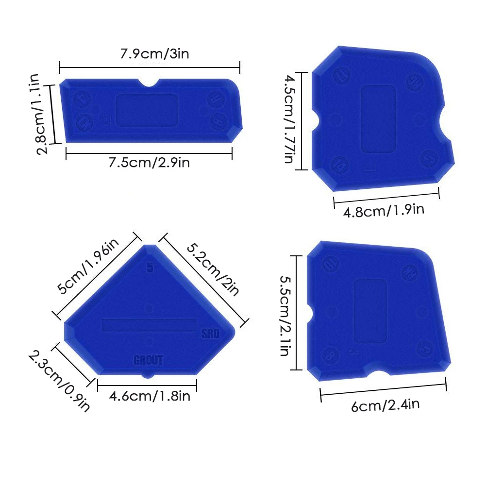 18 psc дверь силиконовый герметик Рассекатель Шпатель скребок цемент шпатель удаление инструмент комплект окна шпатель отделка герметик затирка