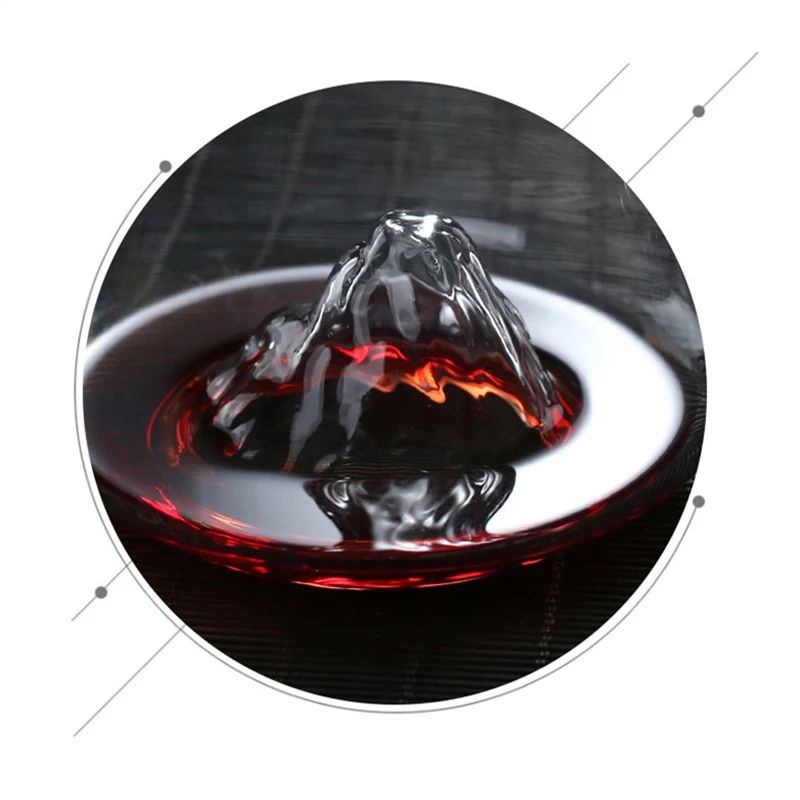 Стеклянная чашка Fuji для кружки чая кофе молока лимонного сока коктейльное бокал