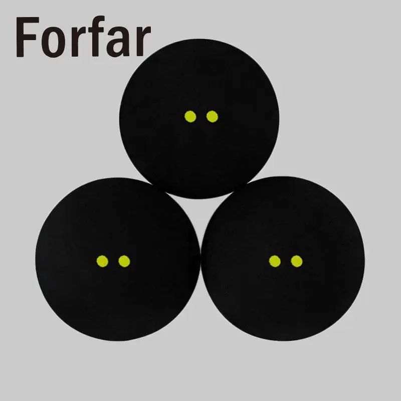 1Pc Squash Ball Two Yellow Dots Low Speed Sports Rubber Balls Training