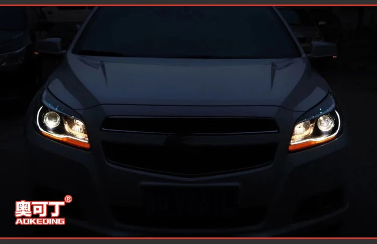 AKD Авто Стайлинг фара для Chevrolet Malibu 2012- фары светодиодные ходовые огни биксеноновые фары Противотуманные фары ангельские глаза авто