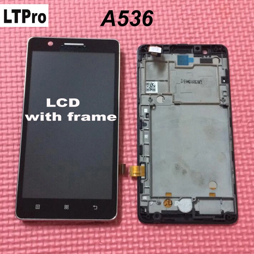 

Original Working LCD Display Touch Screen Digitizer Assembly Sensor WITH FRAME For Lenovo A536 Phone Replacement Parts