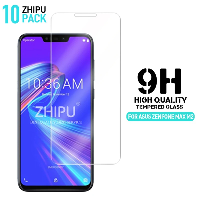 

10 Pcs/Lot Tempered Glass For Asus Zenfone Max Pro M2 ZB631KL Glass Screen Protector 2.5D 9H Glass For Zenfone Max Pro M2