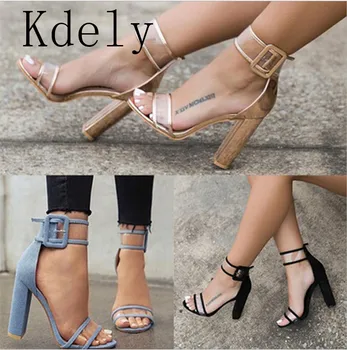 

2019 PVC Jelly Sandals Crystal Open Toed High Heels Women Transparent Heel Sandals Slippers Discount Pumps Plus size 43