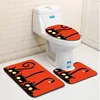 Colorful Bath Mat and Shower Curtain Set Anti Slip Carpet Bathroom Rug Cover Toilet Seat Mat Bathroom Doormat Absorbent Bath Set ► Photo 3/6