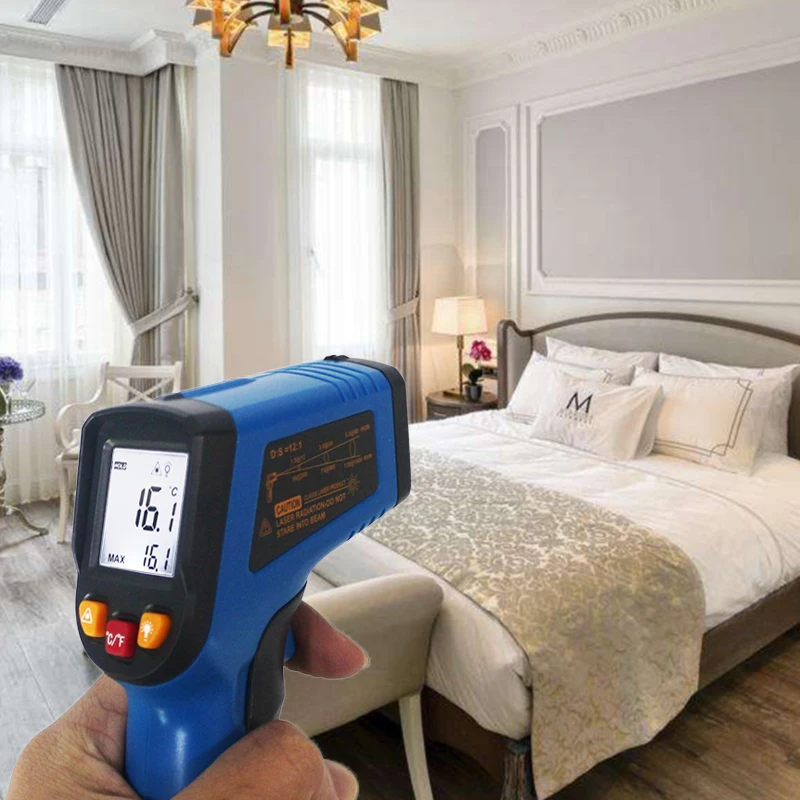 Handheld Non-contact Infrared Thermometer with Digital LCD