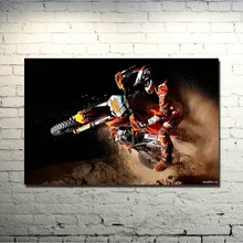 Мотокросс DIRT BIKE JUMP Art Шелковый плакат 13x20 20x30 дюймов картина на спортивную тематику для декора стен 008
