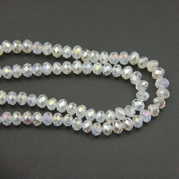

Wholesale Clear AB 8X10mm 720-2880pcs Crystal Ball Glass Rondelles Ball Beads China Craft Material For Home Decoration