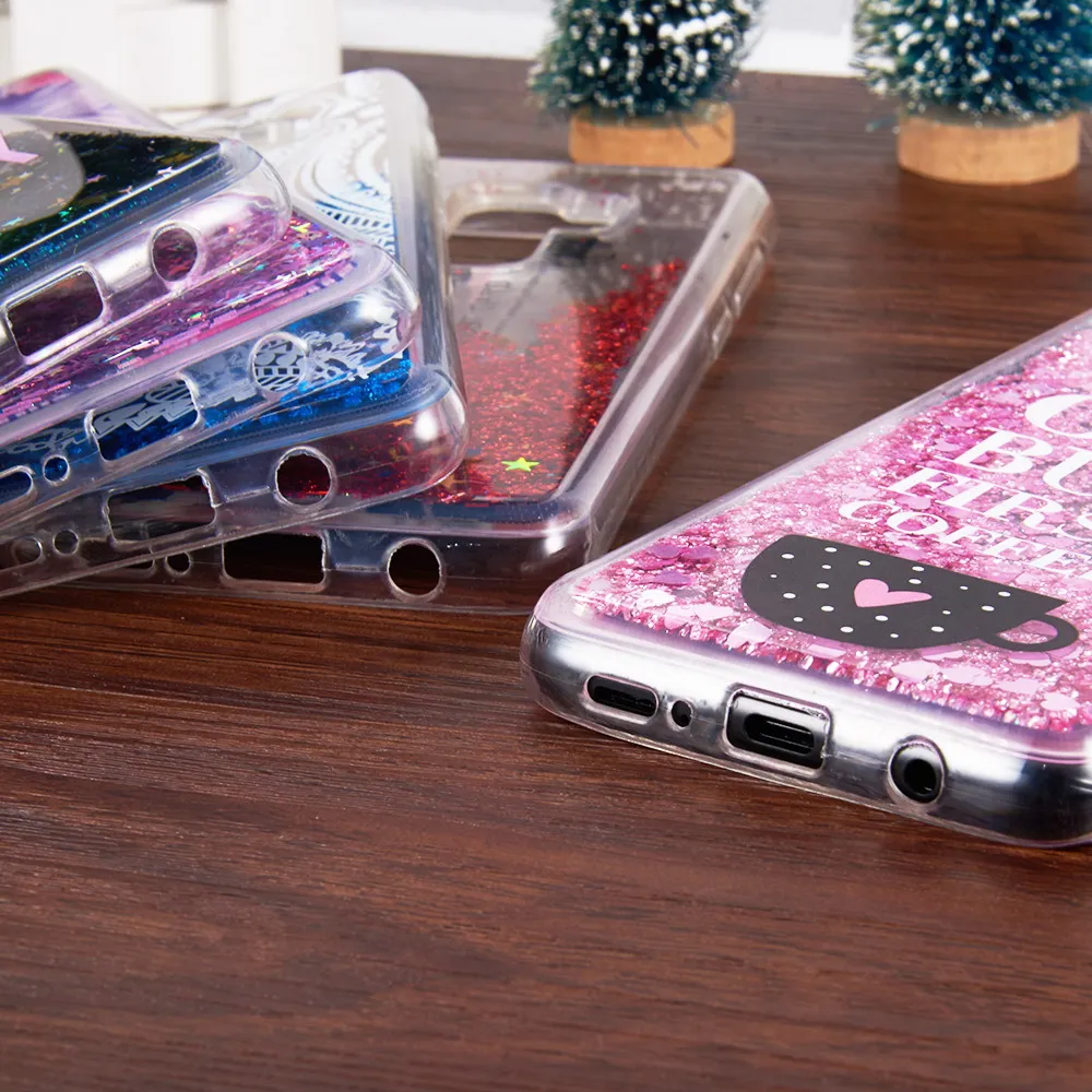 Glitter quicksand phone case for huawei honor 6a 6c pro 7x 8 9 Dynamic quicksand TPU back case for honor 8 9  lite cover women  1 (6)