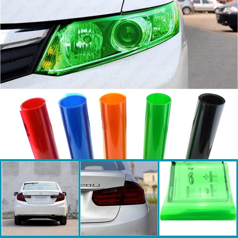 

SPEEDWOW Free Shipping 30CMX100CM Auto Car Styling Light Headlight Taillight Tint styling Car Sticker Waterproof Vinyl Film