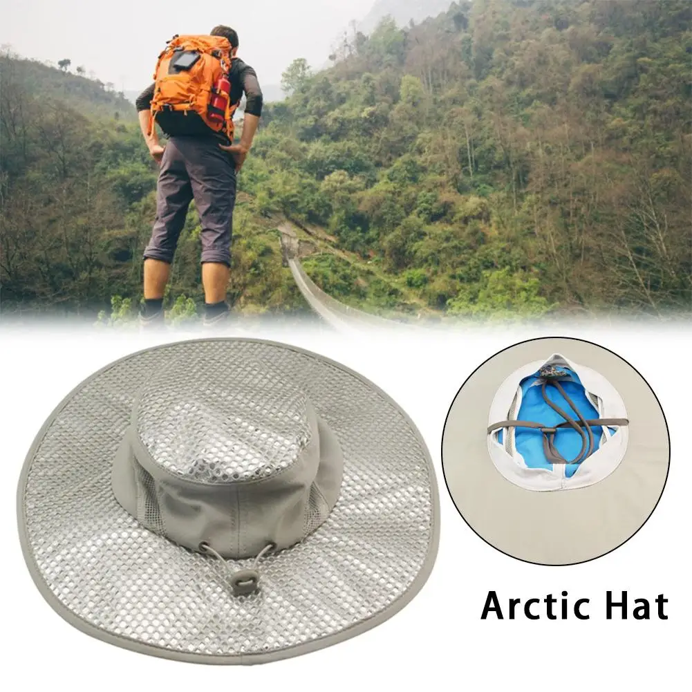 

2019 New Summer Cooling Hat Sun UV Protection Hat Foldable Wide Brim Boonie Hats for Beach Fishing Hiking Outdoor Sports