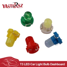 10x T3 LED Car Light Bulb Cluster Gauges Dashboard White Yellow Blue Red Green instruments Panel
