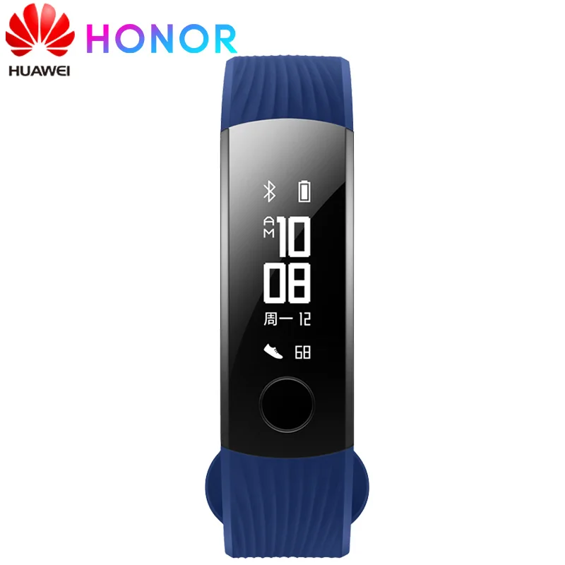 Оригинальный Смарт браслет huawei Honor Band 3 OLED сенсорный экран купальник 5ATM 0 91 &quot