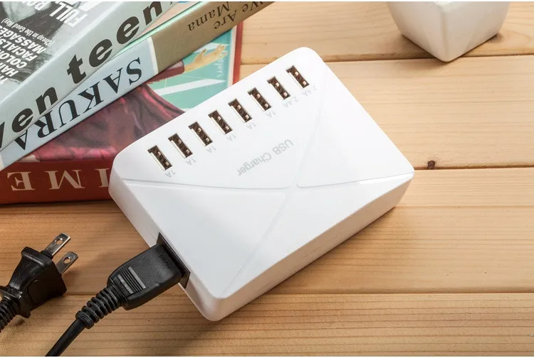 Hot sell quick USB charger Power Adapter USB power Strip 8 port USB Socket EU UK US power strip for mobile phone iphone samsung (2)