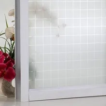 Матовый УФ-статическая пищевая пленка прозрачный солнцезащитный козырек для окон квадратный дизайн ванная комната окно конфиденциальности наклейки 50-90 см