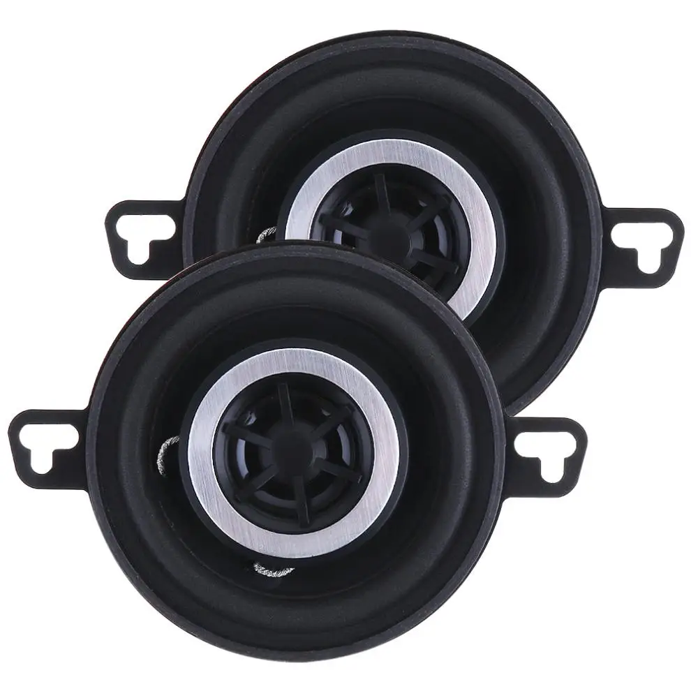 2pcs Universal 3.5 Inch 12V 200W Universal Car Horn with Coaxial Type and Full Frequency for Most Cars, car coaxial speakers